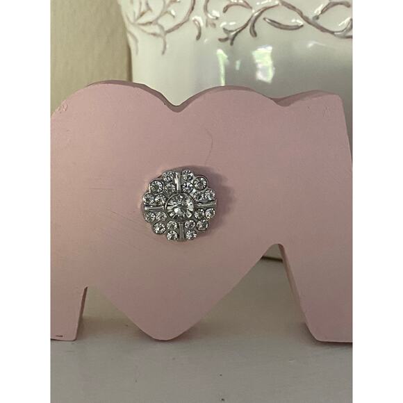 Pink Bling Love Sign, Valentines Day, Shelf Sitter, Fancy Decor, Girl/Woman Gift - Picture 3 of 7